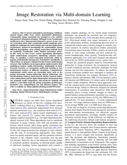 Image Restoration via Multi-domain Learning
