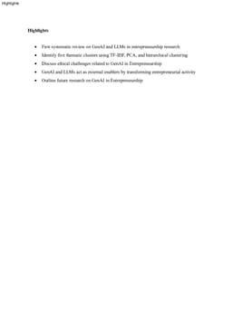 GenAI in Entrepreneurship: a systematic review of generative artificial intelligence in entrepreneurship research: current issues and future directions