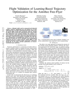 Flight Validation of Learning-Based Trajectory Optimization for the Astrobee Free-Flyer