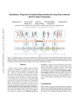 ReactDance: Progressive-Granular Representation for Long-Term Coherent Reactive Dance Generation