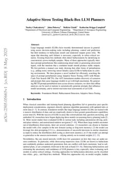 Adaptive Stress Testing Black-Box LLM Planners