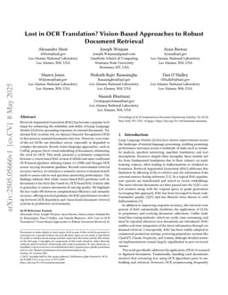 Lost in OCR Translation? Vision-Based Approaches to Robust Document Retrieval