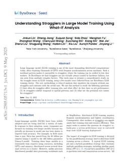Understanding Stragglers in Large Model Training Using What-if Analysis