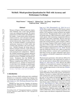 MxMoE: Mixed-precision Quantization for MoE with Accuracy and Performance Co-Design