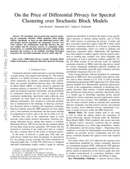 On the Price of Differential Privacy for Spectral Clustering over Stochastic Block Models