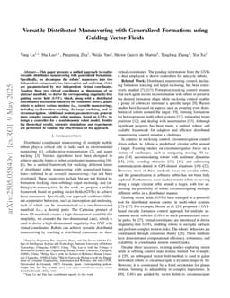 Versatile Distributed Maneuvering with Generalized Formations using Guiding Vector Fields