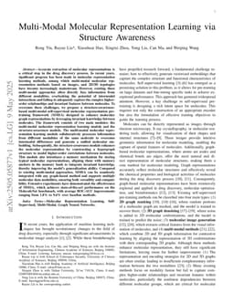 Multi-Modal Molecular Representation Learning via Structure Awareness