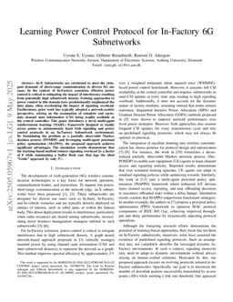 Learning Power Control Protocol for In-Factory 6G Subnetworks