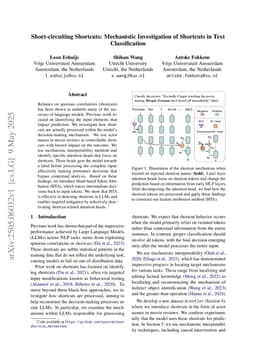 Short-circuiting Shortcuts: Mechanistic Investigation of Shortcuts in Text Classification