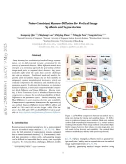 Noise-Consistent Siamese-Diffusion for Medical Image Synthesis and Segmentation