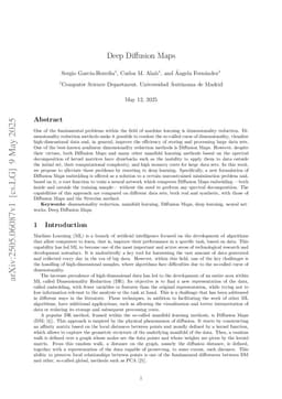 Deep Diffusion Maps