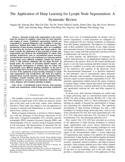 The Application of Deep Learning for Lymph Node Segmentation: A Systematic Review
