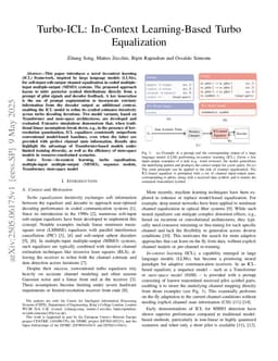 Turbo-ICL: In-Context Learning-Based Turbo Equalization