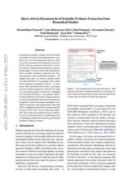 Query-driven Document-level Scientific Evidence Extraction from Biomedical Studies