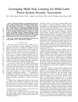 Leveraging Multi-Task Learning for Multi-Label Power System Security Assessment