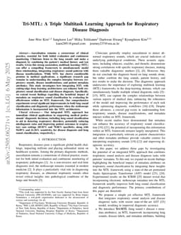 Tri-MTL: A Triple Multitask Learning Approach for Respiratory Disease Diagnosis