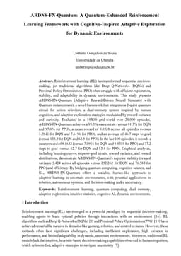 ARDNS-FN-Quantum: A Quantum-Enhanced Reinforcement Learning Framework with Cognitive-Inspired Adaptive Exploration for Dynamic Environments