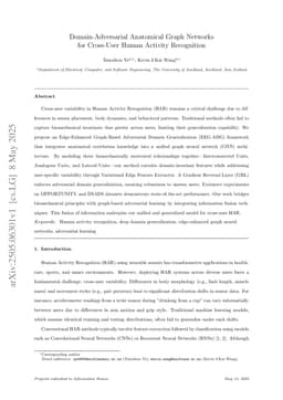 Domain-Adversarial Anatomical Graph Networks for Cross-User Human Activity Recognition