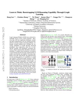 Learn to Think: Bootstrapping LLM Reasoning Capability Through Graph Learning