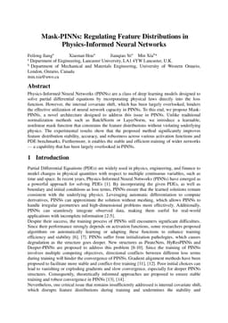 Mask-PINNs: Regulating Feature Distributions in Physics-Informed Neural Networks