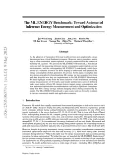 The ML.ENERGY Benchmark: Toward Automated Inference Energy Measurement and Optimization