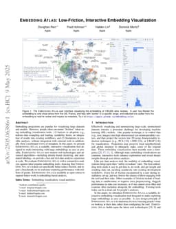 Embedding Atlas: Low-Friction, Interactive Embedding Visualization