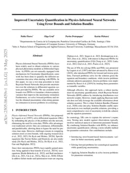 Improved Uncertainty Quantification in Physics-Informed Neural Networks Using Error Bounds and Solution Bundles