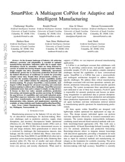 SmartPilot: A Multiagent CoPilot for Adaptive and Intelligent Manufacturing