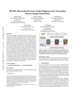 HCMA: Hierarchical Cross-model Alignment for Grounded Text-to-Image Generation