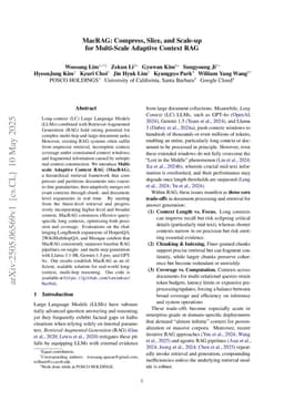 MacRAG: Compress, Slice, and Scale-up for Multi-Scale Adaptive Context RAG