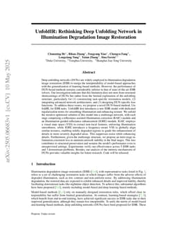 UnfoldIR: Rethinking Deep Unfolding Network in Illumination Degradation Image Restoration