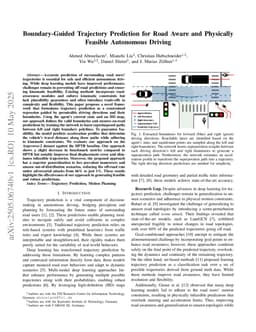 Boundary-Guided Trajectory Prediction for Road Aware and Physically Feasible Autonomous Driving