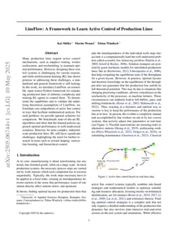 LineFlow: A Framework to Learn Active Control of Production Lines