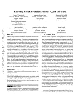 Learning Graph Representation of Agent Diffuser