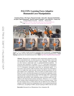 FALCON: Learning Force-Adaptive Humanoid Loco-Manipulation