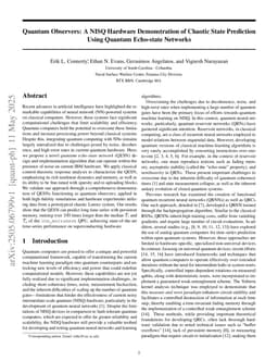 Quantum Observers: A NISQ Hardware Demonstration of Chaotic State Prediction Using Quantum Echo-state Networks