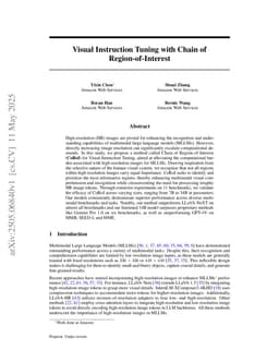 Visual Instruction Tuning with Chain of Region-of-Interest