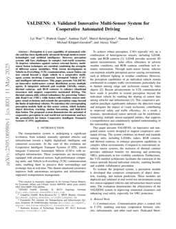 VALISENS: A Validated Innovative Multi-Sensor System for Cooperative Automated Driving