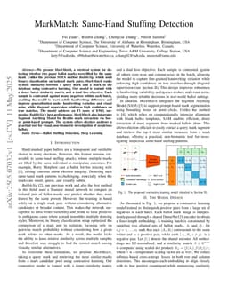 MarkMatch: Same-Hand Stuffing Detection