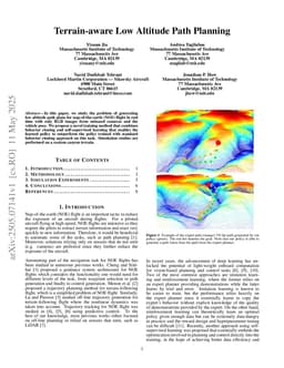 Terrain-aware Low Altitude Path Planning