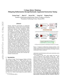 Critique Before Thinking: Mitigating Hallucination through Rationale-Augmented Instruction Tuning