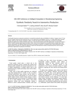 Synthetic Similarity Search in Automotive Production