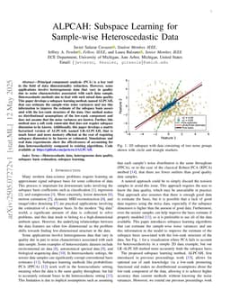 ALPCAH: Subspace Learning for Sample-wise Heteroscedastic Data