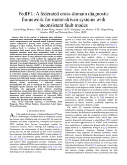 FedIFL: A federated cross-domain diagnostic framework for motor-driven systems with inconsistent fault modes