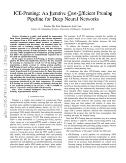 ICE-Pruning: An Iterative Cost-Efficient Pruning Pipeline for Deep Neural Networks