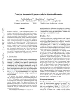 Prototype Augmented Hypernetworks for Continual Learning