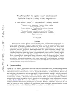 Can Generative AI agents behave like humans? Evidence from laboratory market experiments