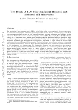 Web-Bench: A LLM Code Benchmark Based on Web Standards and Frameworks