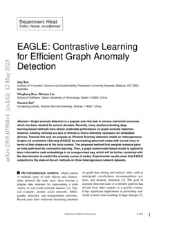 EAGLE: Contrastive Learning for Efficient Graph Anomaly Detection
