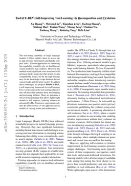 ToolACE-DEV: Self-Improving Tool Learning via Decomposition and EVolution